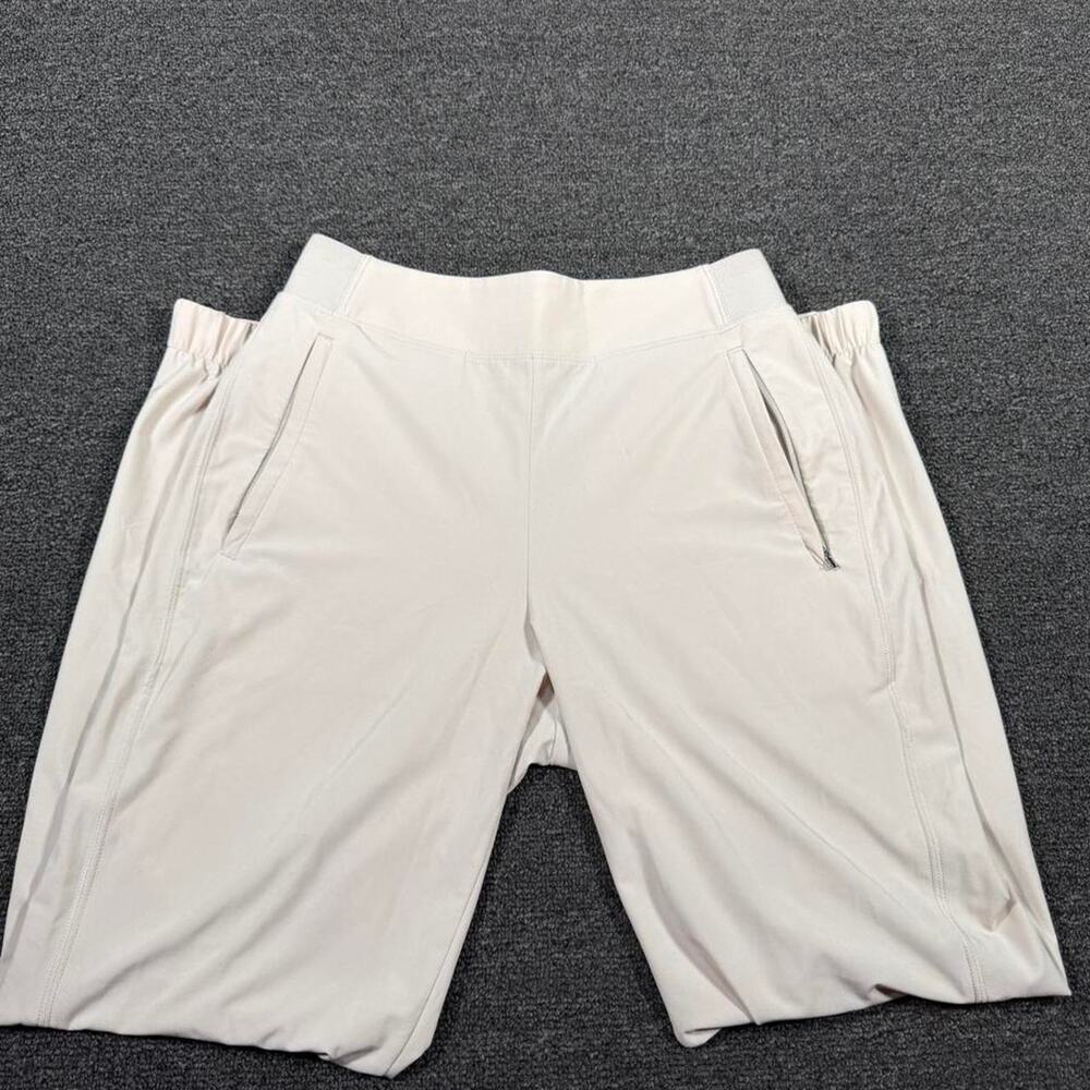 Athleta Womens size 0 Cream Joggers Zipper Cuffs Athleisure